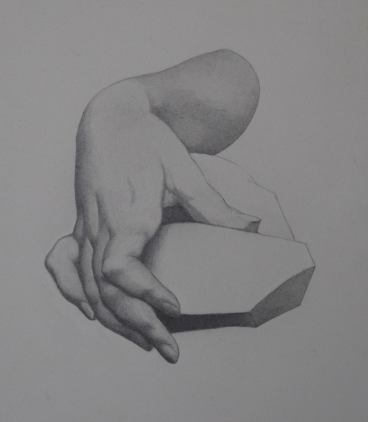 ACADEMY OF ART CANADA Bargue Drawing Study of Antique Classical Hand