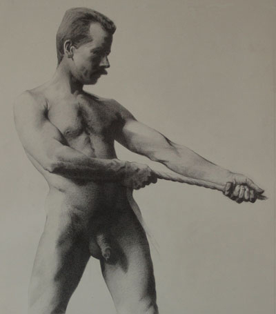 ACADEMY OF ART CANADA Student Figure Drawing Study after Eakins