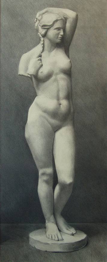 ACADEMY OF ART CANADA Antique Venus Cast Drawing Study